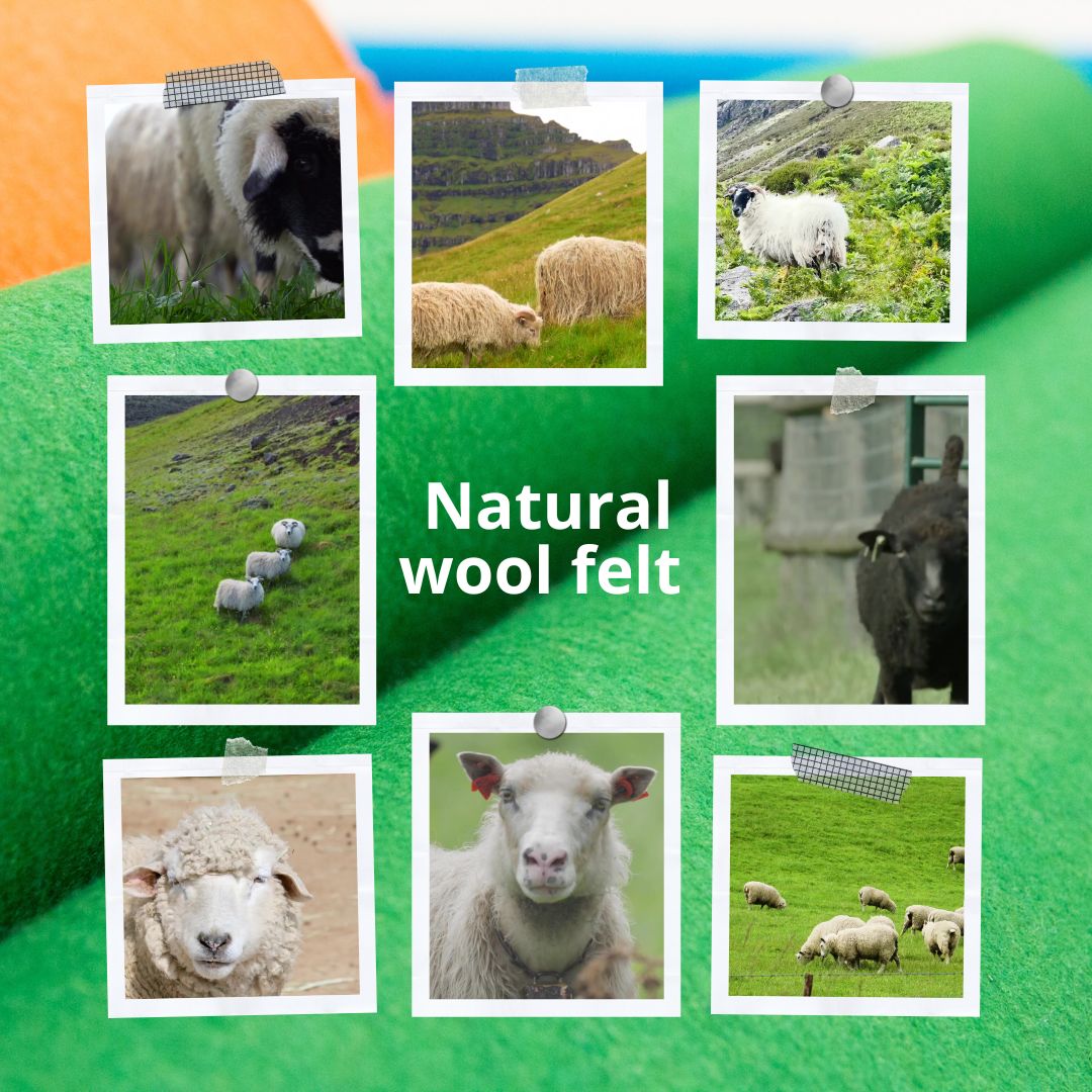 sustainable wool felt by Textil Olius
